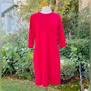 J McLaughlin ponte knit sheath with back keyhole - size XL